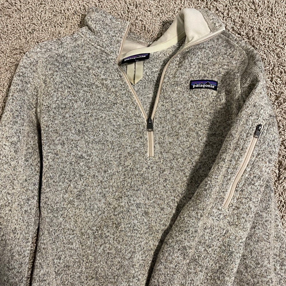 Patagonia Quarter Zip Knit Sweatshirt